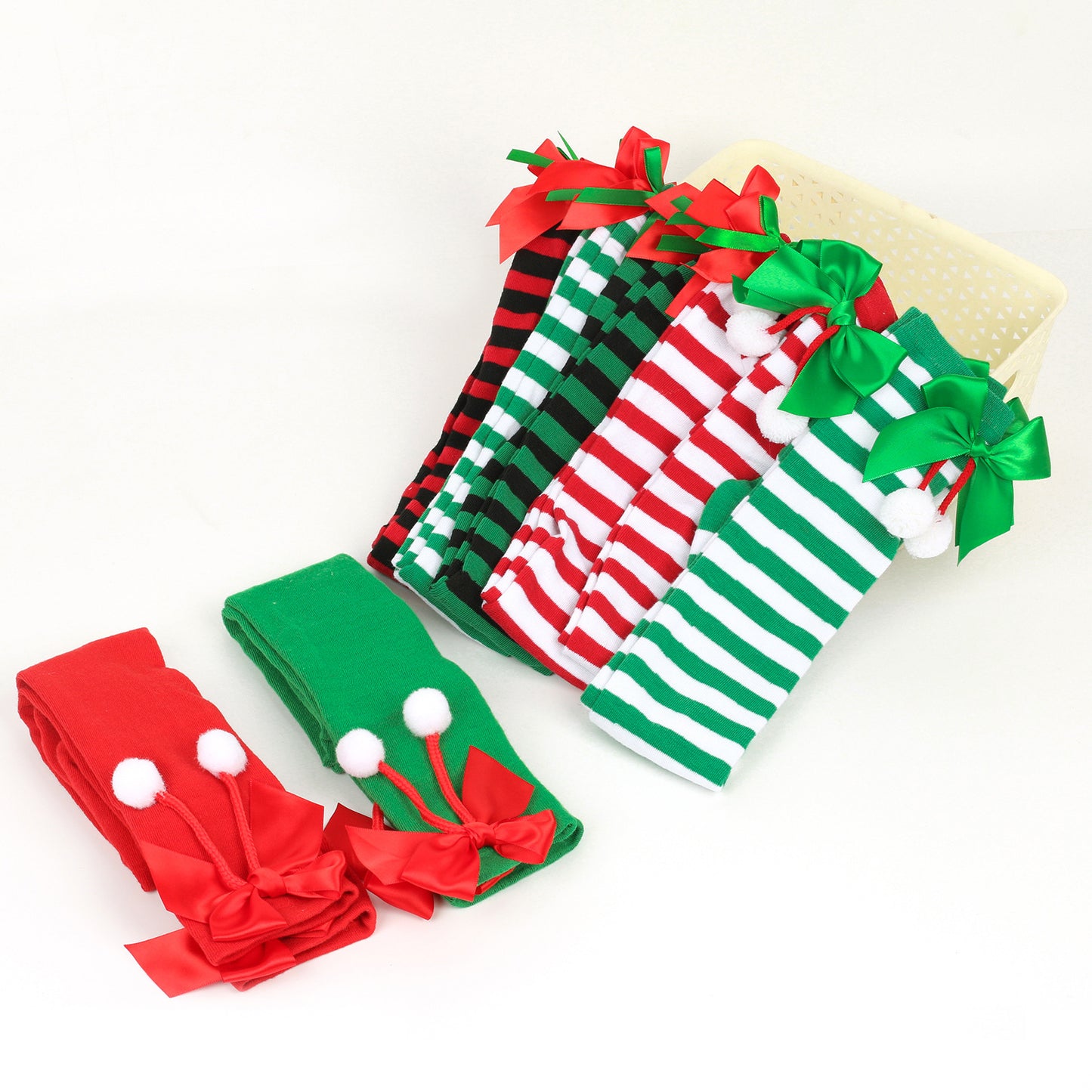 Christmas stocking with bow