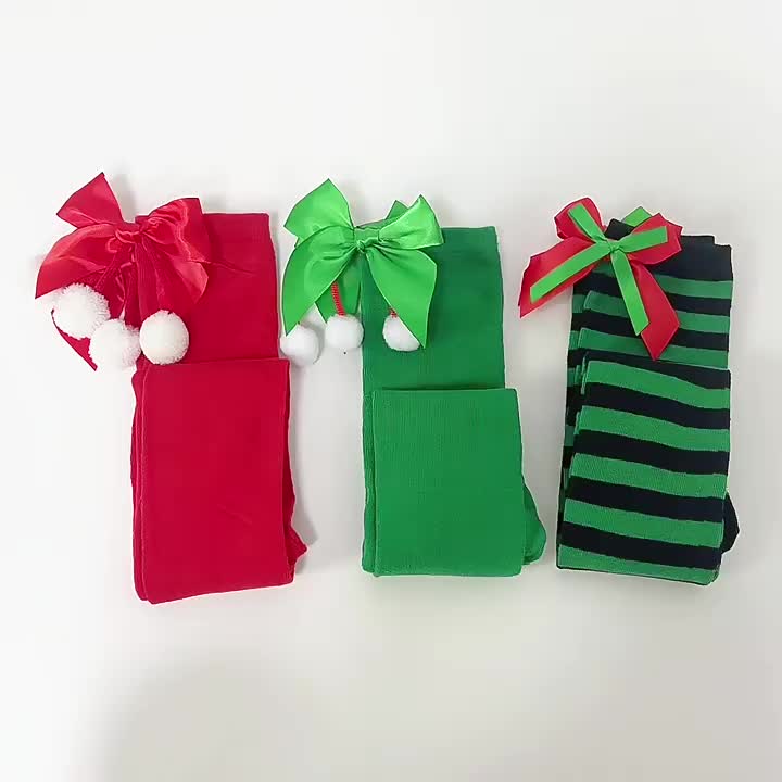 Christmas stocking with bow